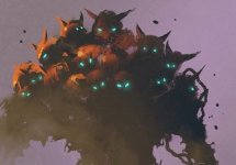  giant multihead monsterillustration 631 edited